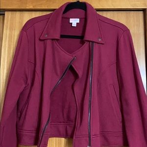 NWOT large Lularoe jacket - wine color